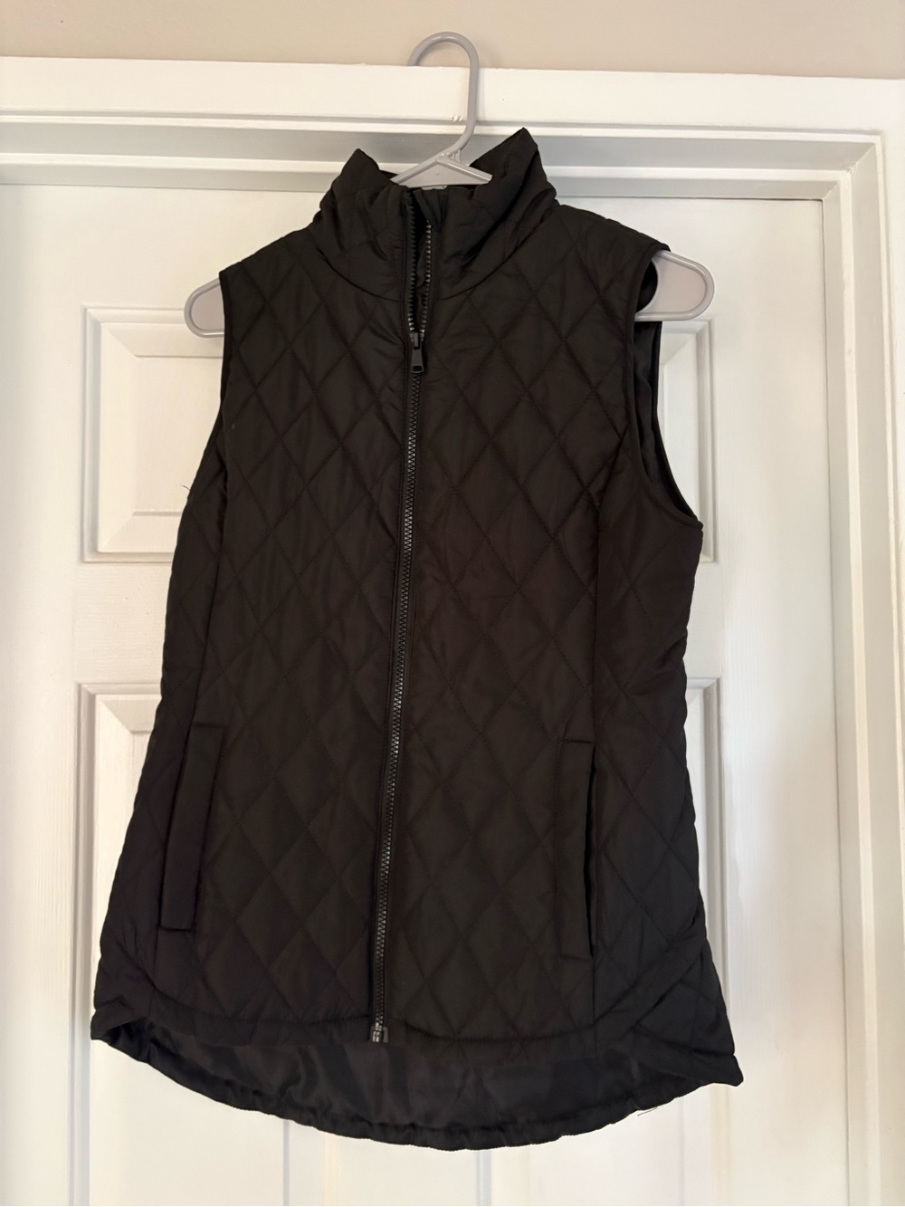 Quilted Sleeveless Vest Jacket - Black